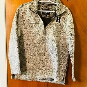 Woolrich Men's Cream Zip-Up Sweater